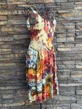 Load image into Gallery viewer, Women’s XS Geode Square-Neck Ballet Dress with Pockets in ‘Rustic Rainbow’
