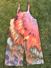 Load image into Gallery viewer, Women’s 3X Cotton/Linen Inclined Twist Overalls in ‘Rustic Rainbow’
