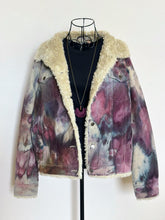 Load image into Gallery viewer, Women’s Large Upcycled Sherpa Lined Corduroy Jacket in ‘Brushed Steel’
