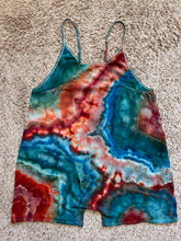 Load image into Gallery viewer, Women’s XL Geode Harem Romper in ‘Caribbean Reef’
