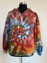 Load image into Gallery viewer, Women’s XXL Gravity Spiral Hoodie in ‘Rustic Rainbow’
