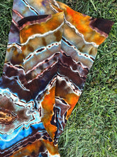 Load image into Gallery viewer, Women’s Medium Reverse Geode 100% Rayon Slit Leg Palazzo Pants in ‘Desert Springs’
