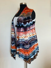 Load image into Gallery viewer, Custom Geode Sleeveless Cardigan in ‘Painted Hills’ for Pamela
