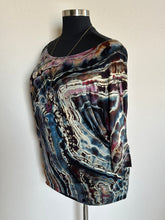 Load image into Gallery viewer, Custom Reverse Geode 3/4 Sleeve Wide Neck Top in ‘Pinot Sage’ for Rachael
