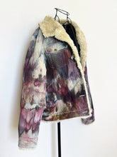 Load image into Gallery viewer, Women’s Large Upcycled Sherpa Lined Corduroy Jacket in ‘Brushed Steel’
