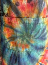 Load image into Gallery viewer, Adult Reverse Dyed Spiral Apron with Pockets in ‘Bold As Love’
