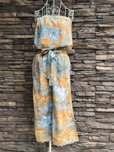 Load image into Gallery viewer, Women’s XS 100% Tencel Strapless Jumpsuit with Frayed Hem &amp; Pockets in ‘Shore Thing’
