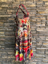 Load image into Gallery viewer, Women’s Medium (could fit a large, too) Reverse Geode Square Dress with Pockets in ‘Fire on the Mountain’
