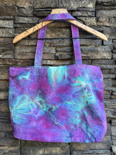 Load image into Gallery viewer, Cotton Canvas Zippered Tote Bag in ‘Northern Lights’
