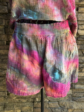 Load image into Gallery viewer, Women’s Medium Geode Cotton Gauze Top &amp; Short Outfit Set in ‘Cosmic Storm’
