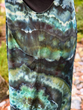 Load image into Gallery viewer, Women’s XXL Geode Wide-Leg Linen/Rayon Overalls in ‘Moss Agate’
