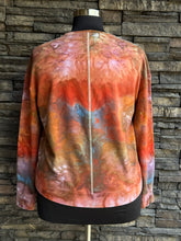 Load image into Gallery viewer, Women’s XL Heart Pullover Sweatshirt with Pockets &amp; Thumbholes in ‘Rustic Rainbow’
