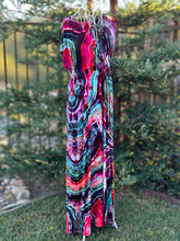 Load image into Gallery viewer, Custom Geode Surplice Maxi Dress for Gina
