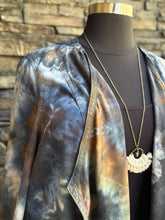 Load image into Gallery viewer, Women’s XL Geode Open Front 100% Lyocell Jacket in ‘Turkey Tail Mushroom’
