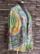 Load image into Gallery viewer, Custom Reverse Geode Athelta Cardigan in ‘Oil Slick’ for Walter
