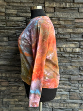 Load image into Gallery viewer, Women’s XL Heart Pullover Sweatshirt with Pockets &amp; Thumbholes in ‘Rustic Rainbow’
