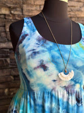 Load image into Gallery viewer, Women’s Large (could fit XL too) Geode Ballet Midi Dress with Pockets in ‘Tahitian Seas’
