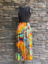 Load image into Gallery viewer, Women’s Small Geode Midi Skirt with Pockets ‘Koroit Boulder Opal’
