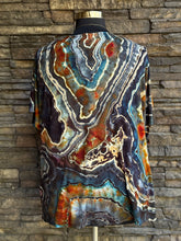 Load image into Gallery viewer, Custom Reverse Geode Kimono in ‘Midnight Jasper’ for Rosie
