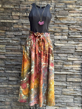 Load image into Gallery viewer, Women’s XS Geode Tie-Waist Midi Skirt in ‘Rustic Rainbow’
