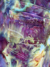 Load image into Gallery viewer, Women’s Size 6 Distressed Denim Mini Skirt in ‘Alchemist’

