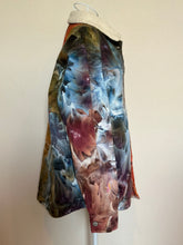 Load image into Gallery viewer, Custom Sherpa Lined Denim Jacket in ‘Rustic Rainbow’ for Eddie
