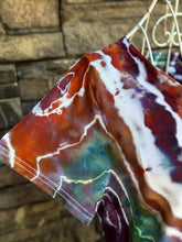 Load image into Gallery viewer, Women’s Small Geode Short Sleeved V-Neck Shirt in ‘Fire Opal’
