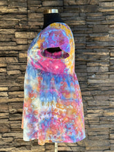 Load image into Gallery viewer, Women’s Large Geode Linen/Rayon Short Sleeve Babydoll Dress with Pockets in ‘Bird Song’
