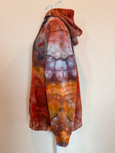 Load image into Gallery viewer, Women’s Medium Geode Oversized Fit Zip Up Hoodie in ‘Lava Flows’
