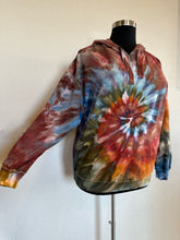 Load image into Gallery viewer, Women’s XXL Gravity Spiral Hoodie in ‘Rustic Rainbow’
