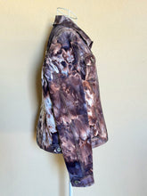 Load image into Gallery viewer, Women’s Large Ice Dyed Jacket in ‘Dark Black’
