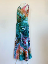 Load image into Gallery viewer, Women’s Medium Geode Cotton Elastic Waist Maxi Dress with Pockets in ‘Rainbow Sherbert’
