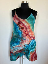 Load image into Gallery viewer, Women’s XL Geode Harem Romper in ‘Caribbean Reef’
