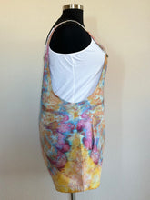 Load image into Gallery viewer, Women’s XXL Cotton Linen Overall Shorts in ‘Bird Song’
