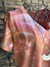 Load image into Gallery viewer, Women’s Medium V-Neck T-Shirt in ‘Shiitake Mushroom’ Twist
