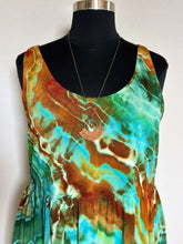 Load image into Gallery viewer, Women’s 3X Geode Ballet Midi Dress with Pockets in ‘Royston Turquoise’
