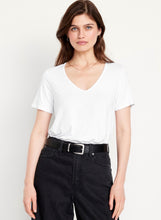 Load image into Gallery viewer, Women’s XS Luxe Geode V-Neck T-Shirt in ‘Pinot Sage’

