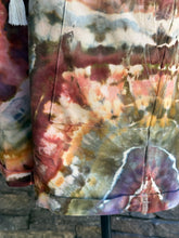 Load image into Gallery viewer, Women’s Medium Geode Cotton Overall Shorts with Drawstring Waist in ‘Rustic Rainbow’
