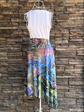Load image into Gallery viewer, Women’s Large Geode Asymmetrical Draped Midi Skirt in ‘Abalone’
