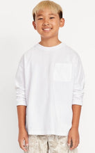 Load image into Gallery viewer, Youth Small (6/7) Oversized Long-Sleeve Geode Pocket T-Shirt in ‘Yellowstone’s Grand Prismatic Spring’
