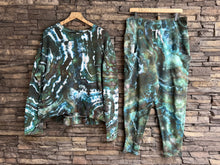 Load image into Gallery viewer, Custom Geode Sweatshirt &amp; Jogger Set in ‘Moss Agate’ for Gena
