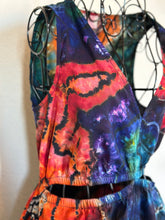 Load image into Gallery viewer, Women’s Small Reverse Geode Cut-Out A-Line Maxi Dress with Pockets in ‘Deep Rainbow’
