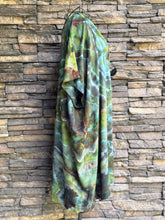 Load image into Gallery viewer, Women’s Medium (can fit a large, too) Geode V-Neck 100% Viscose Dress in ‘Moss Agate’
