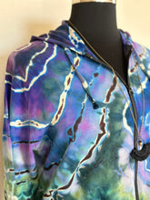 Load image into Gallery viewer, Women’s 4X Reverse Geode Lightweight Zip Up Hoodie in ‘Abalone’
