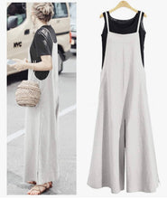 Load image into Gallery viewer, Women’s Medium Geode Wide-Leg Cotton Jumpsuit in ‘Forest Fairy’
