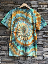 Load image into Gallery viewer, Men’s XL Spiral T-Shirt in ‘Bronzed Teal’
