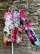 Load image into Gallery viewer, Women’s Small Geode Upcycled Zip Up Hoodie in ‘Bohemian Rhapsody’
