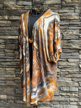 Load image into Gallery viewer, Women’s Medium Geode Kimono in ‘Turkey Tail Mushroom’

