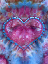 Load image into Gallery viewer, Women’s Small Oversized (can fit up to a large)100% Organic Cotton Heart Crewneck Sweatshirt in ‘Bird Song’
