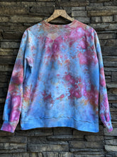 Load image into Gallery viewer, Women’s Small Oversized (can fit up to a large)100% Organic Cotton Heart Crewneck Sweatshirt in ‘Bird Song’
